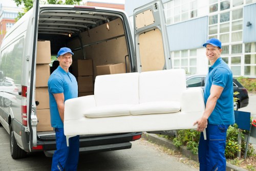 Customer arranging a storage booking and unit reservation