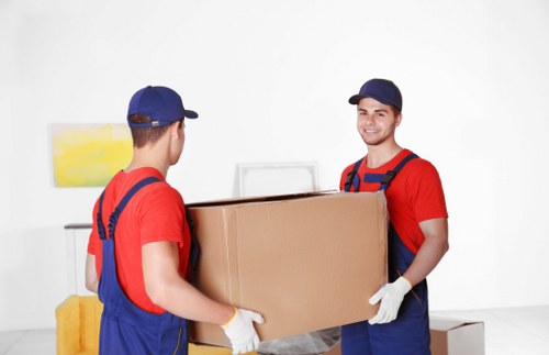 Fragile items carefully packed for local removals