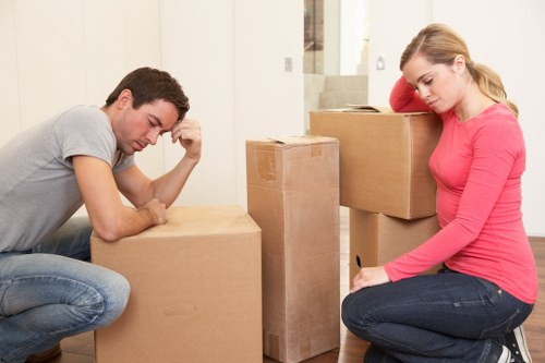 Household removals in Goddington showing careful furniture loading