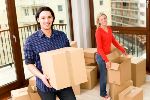 Large furniture and seasonal items prepared for storage in Goddington